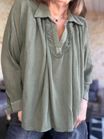 Charger l'image dans la galerie, Blouse MIA Kaki
