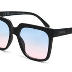 Charger l'image dans la galerie, Lunettes de soleil ROMA noir verres bleu/rose - OKKIA
