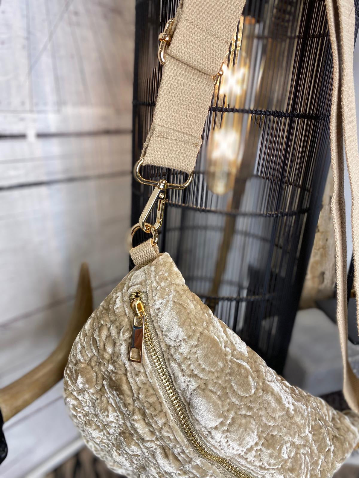 Sac banane ROSY Beige