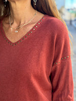 Charger l'image dans la galerie, Pull doux GABRIEL Terracotta
