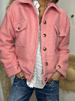 Charger l'image dans la galerie, Blouson bouclette GAB Rose

