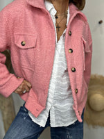 Charger l'image dans la galerie, Blouson bouclette GAB Rose
