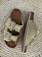 Charger l'image dans la galerie, Sandales ELVIRA Doré
