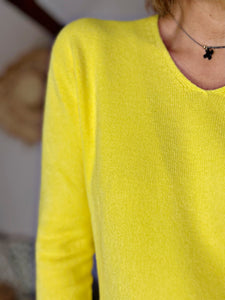 Pull tout doux SYLVANO Jaune