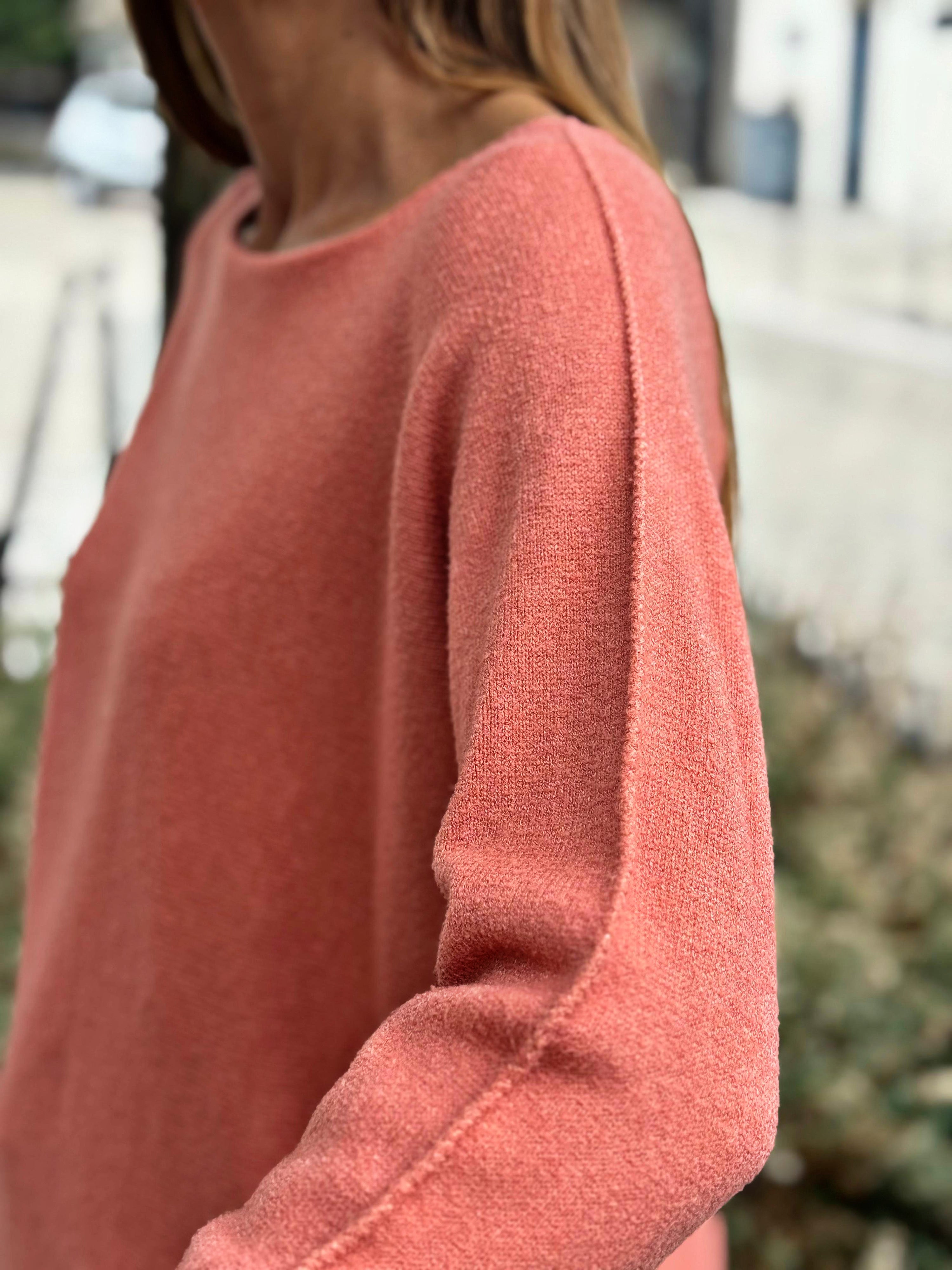 Pull doux LINO Corail