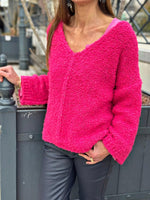 Charger l&#39;image dans la galerie, Pull ALVAR Fuchsia
