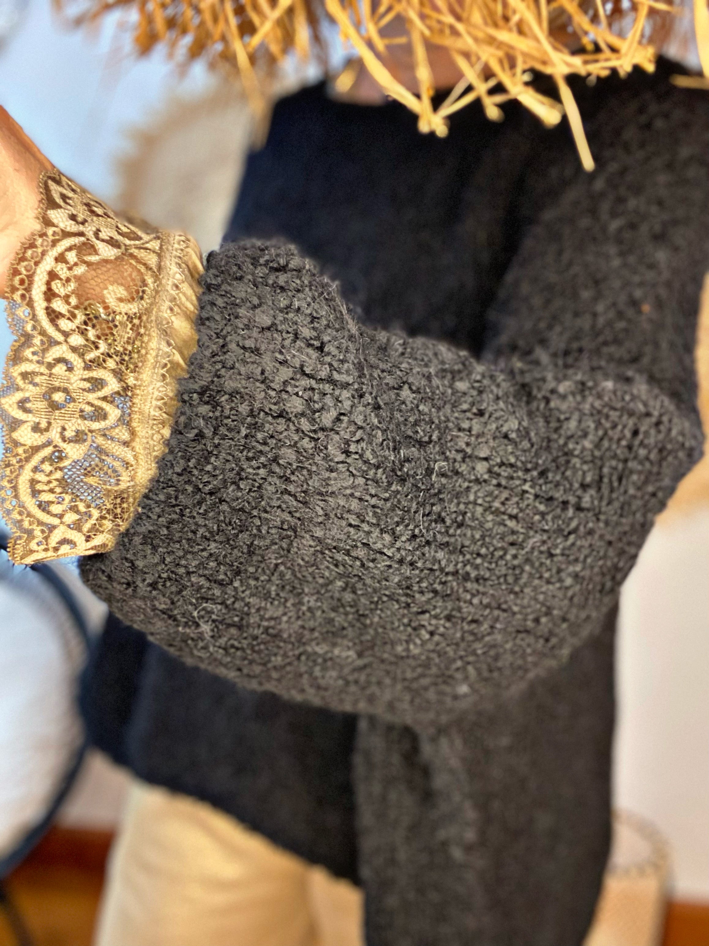 Pull bouclette ELIOTT Noir