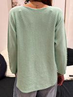 Charger l'image dans la galerie, Pull doux réversible LINO Vert d'eau
