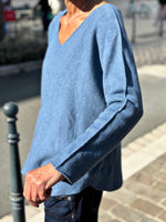 Charger l&#39;image dans la galerie, Pull doux TAO Bleu
