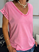 Charger l'image dans la galerie, Tee shirt Fuchsia étoiles - SAMBA
