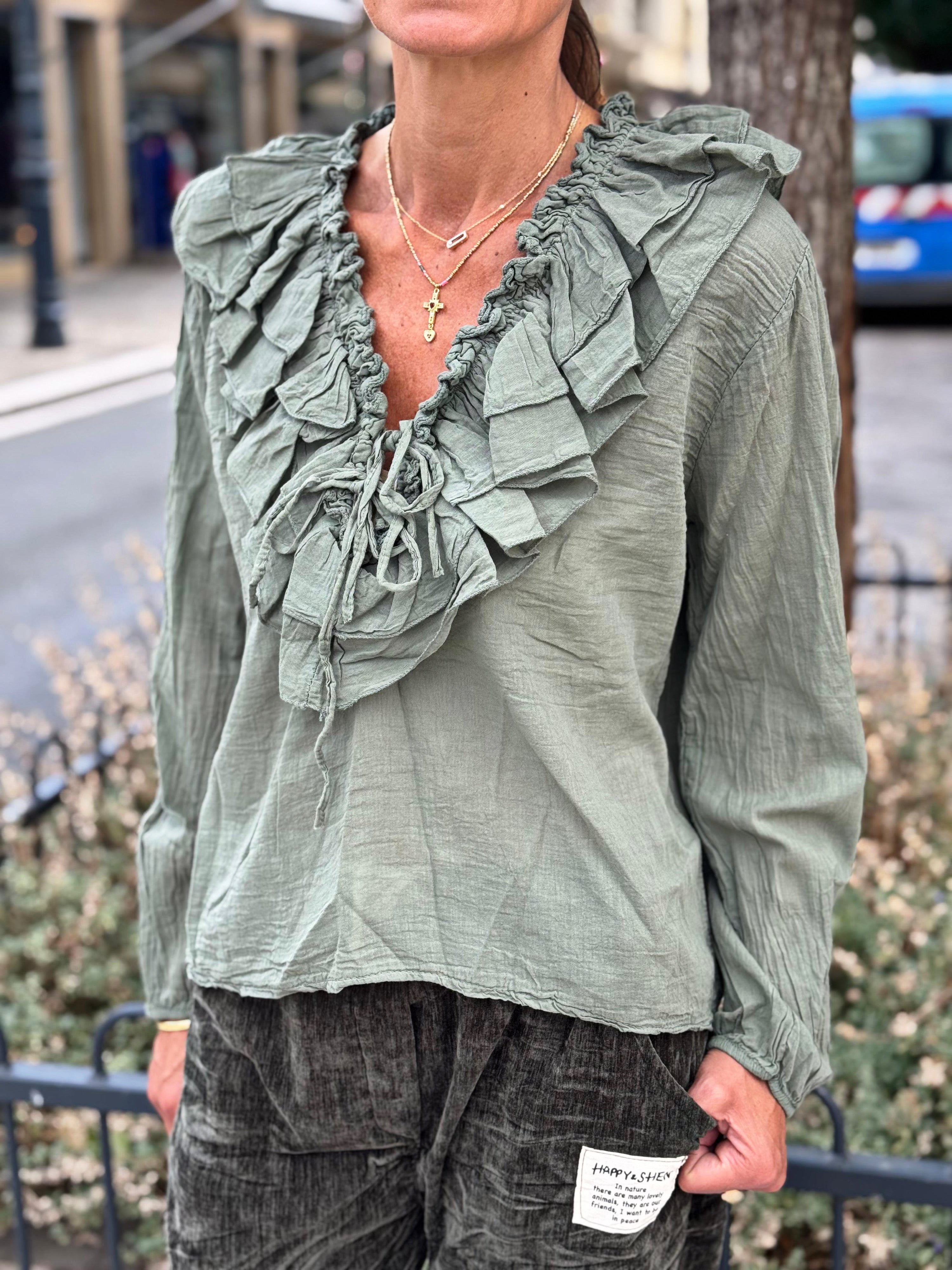 Blouse SERENA Kaki