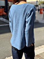Charger l&#39;image dans la galerie, Pull doux TAO Bleu
