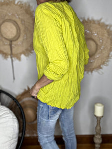 Chemise FOGGIA Jaune - Banditas