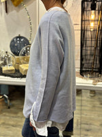 Charger l'image dans la galerie, Pull doux TAO Bleu ciel
