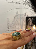 Charger l&#39;image dans la galerie, Bague JADE Kaki
