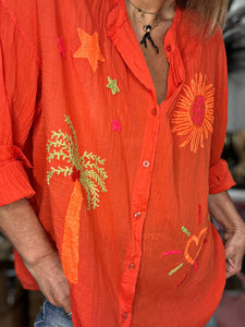 Chemise FABIOLA Orange