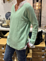 Charger l'image dans la galerie, Pull doux TAO Vert d'eau
