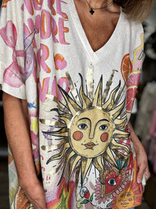Pull fin SOLEIL multico
