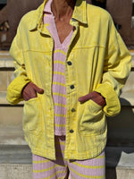 Charger l'image dans la galerie, Veste/Surchemise Jaune effet délavé - NYSA
