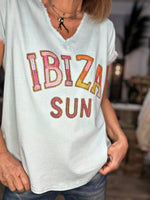 Charger l&#39;image dans la galerie, Tee shirt IBIZA SUN Aqua
