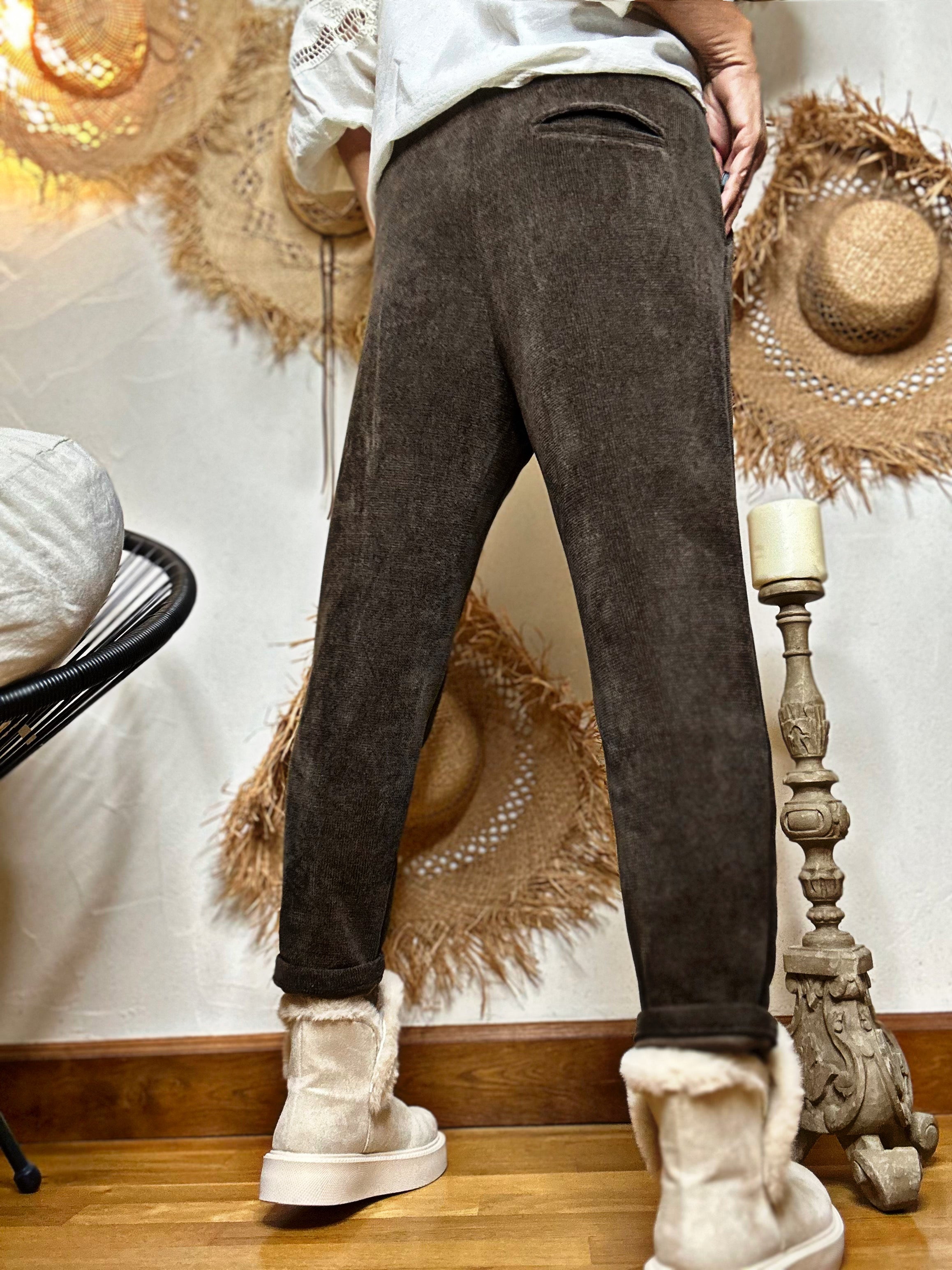 Pantalon VOLTAIRE Choco