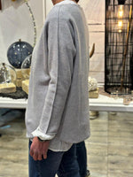 Charger l'image dans la galerie, Pull doux TAO Gris clair
