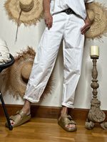 Charger l&#39;image dans la galerie, Pantalon INDIANA Blanc
