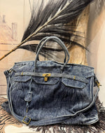 Charger l&#39;image dans la galerie, Sac ZARO jeans bleu
