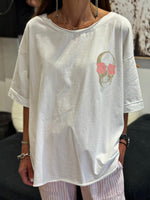 Charger l'image dans la galerie, Tee shirt blanc fluo tête de mort - SKULL
