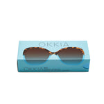 Charger l'image dans la galerie, Lunettes de soleil ANNA havana bleu - OKKIA
