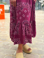 Charger l'image dans la galerie, Robe BANDANAS bordeaux
