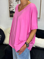 Charger l'image dans la galerie, Tee shirt uni LORIS Fuchsia
