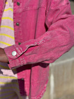 Charger l'image dans la galerie, Veste/Surchemise Fuchsia effet délavé - NYSA
