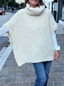 Pull sans manche BERNIE Ecru