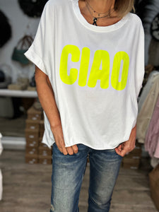 Tee shirt LEONIE Blanc/Jaune