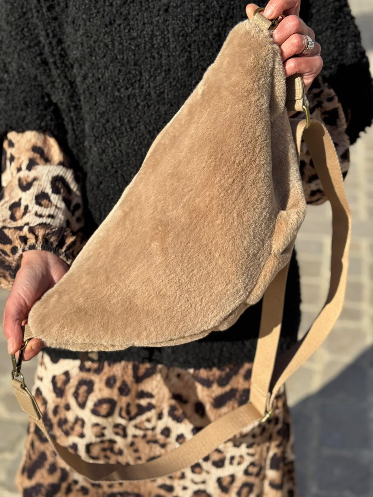 Sac banane MILKA Beige