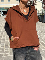 Charger l'image dans la galerie, Sweat sans manches VIKA Terracotta
