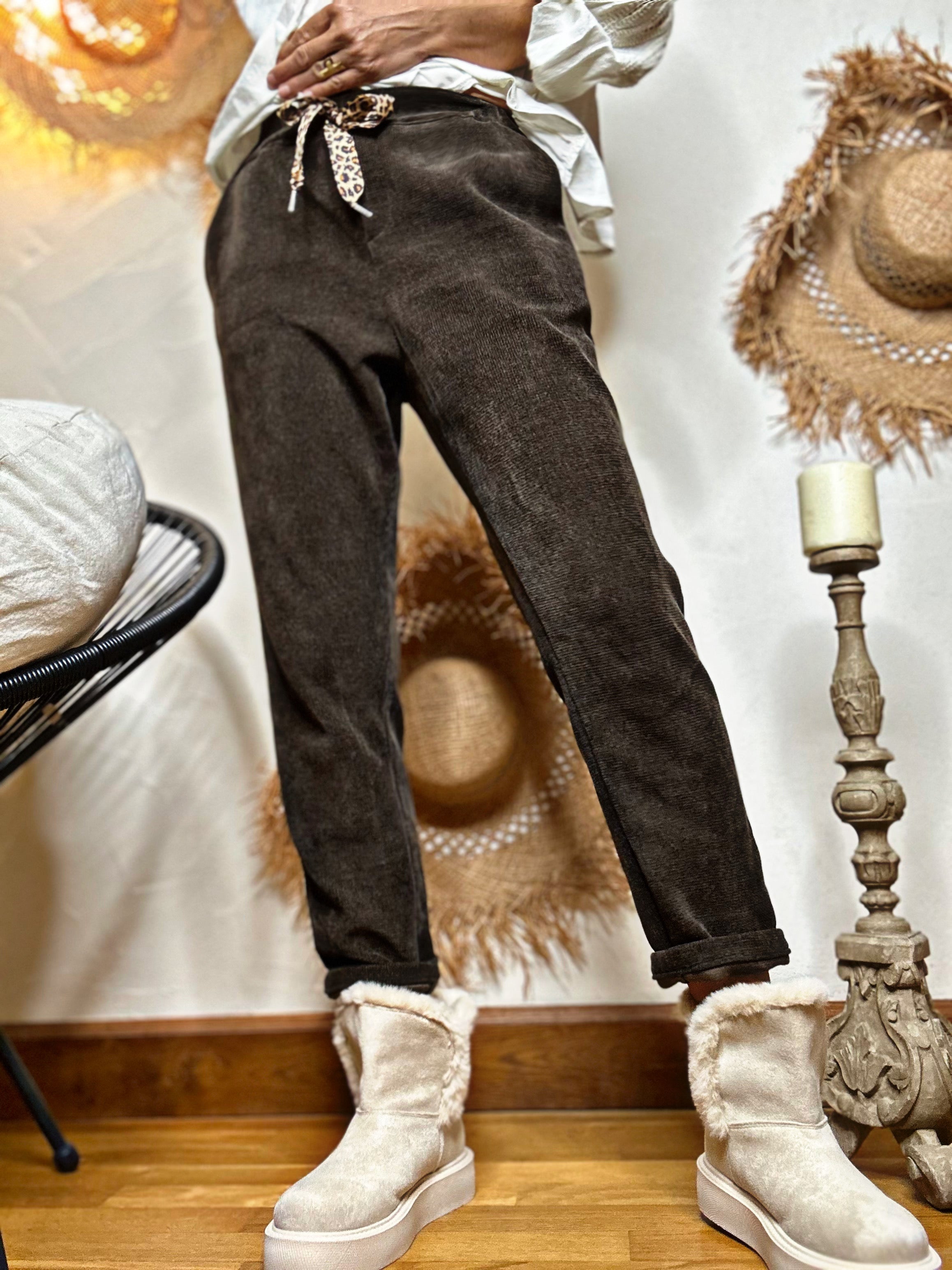 Pantalon VOLTAIRE Choco