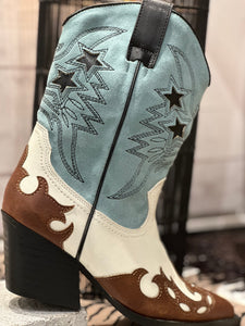 Boots KACIA Turquoise