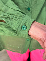 Charger l'image dans la galerie, Chemise Vert imprimé dos - LORYA
