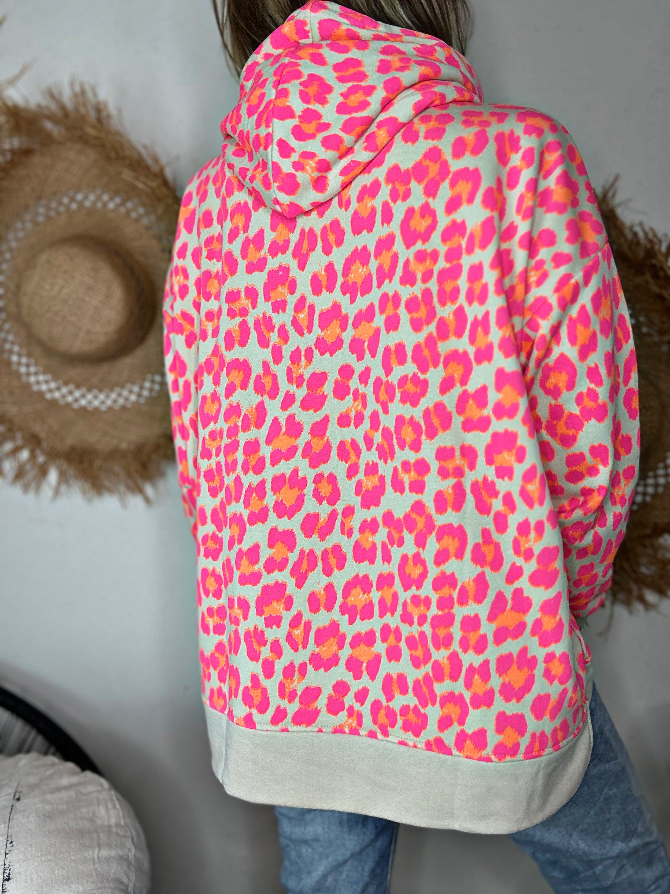 Sweat LEO Fuchsia/Orange