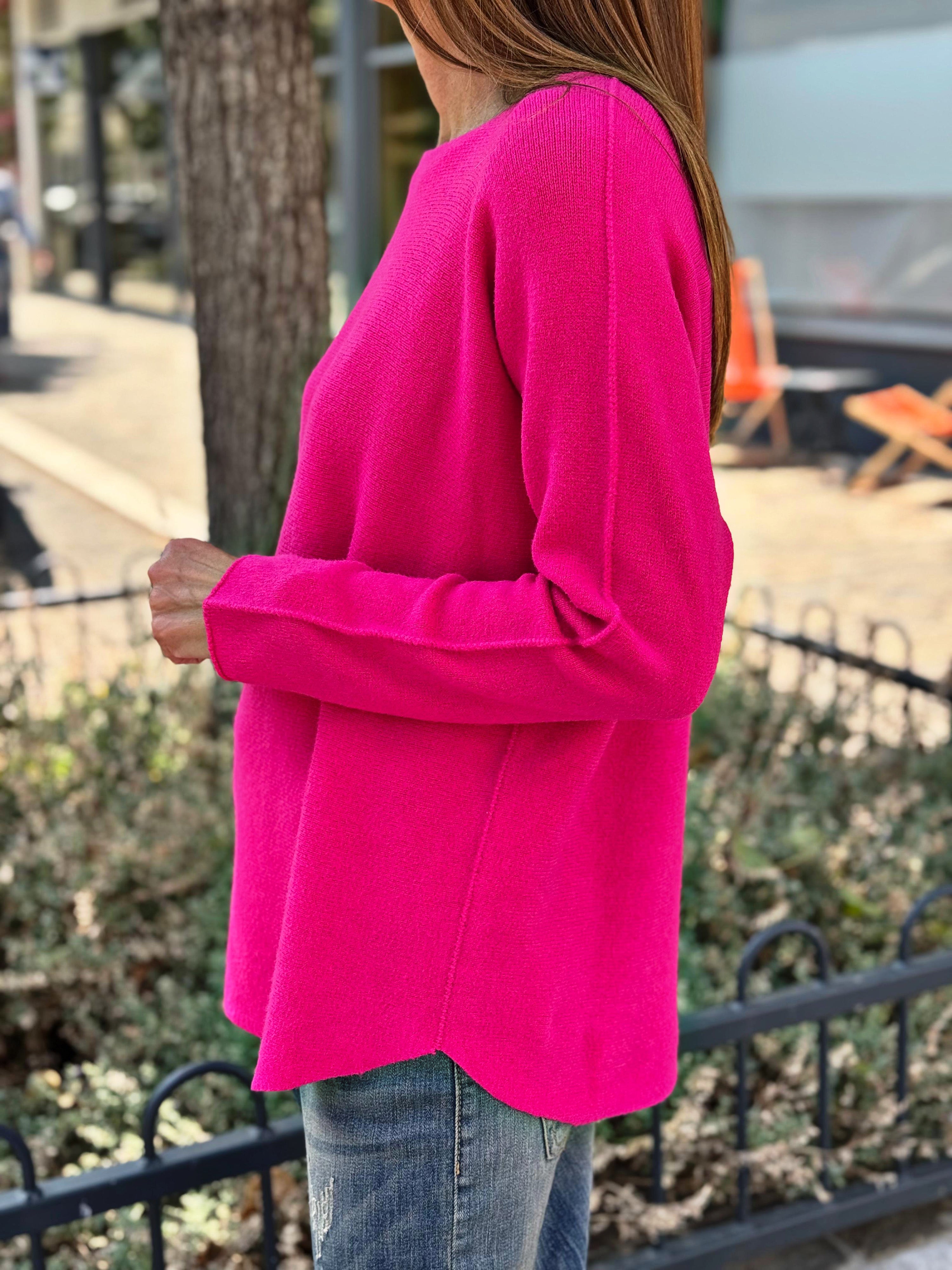 Pull doux LINO Fuchsia
