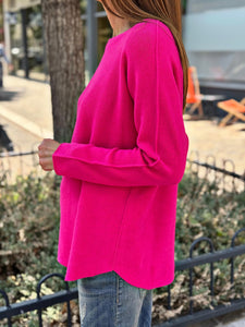 Pull doux LINO Fuchsia