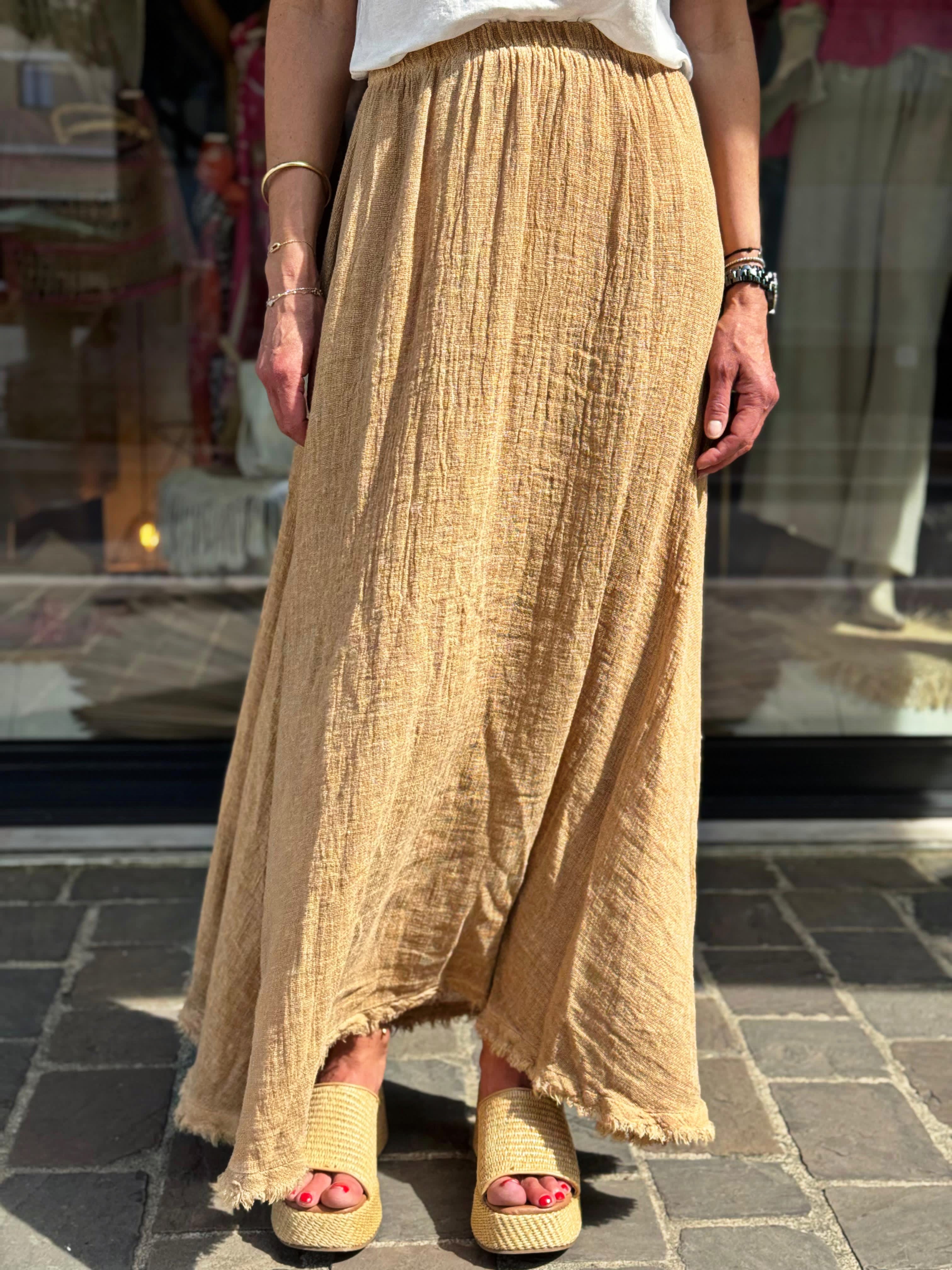 Jupe PAOLA Camel