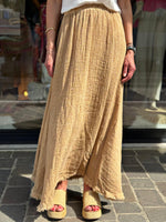 Charger l&#39;image dans la galerie, Jupe PAOLA Camel
