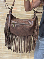 Charger l'image dans la galerie, Sac à franges SANA Camel
