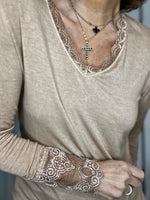 Charger l'image dans la galerie, Tee shirt AURA Camel
