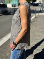 Charger l'image dans la galerie, Top lin Taupe - ZELYA

