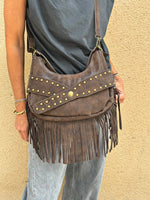 Charger l'image dans la galerie, Sac à franges ORYA Moka
