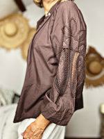 Charger l&#39;image dans la galerie, Chemise ADELINA Choco
